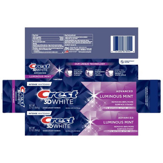 Kem đánh răng làm trắng Crest 3D White Radiant/ Luminous Mint Advanced 93/104g