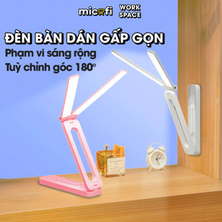Đèn Gắn Tường Micofi Học Để Bàn, Đèn LED Bàn Học Chống Cận Đọc Sách Làm Việc Đầu Giường Tích Điện Dán Tường Đổi 3 Màu