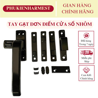 Tay gạt đơn điểm KL CZ70 - Tay gài, tay chốt cửa nhôm XingFa - Khách có thể tự đổi vế Trái, Phải