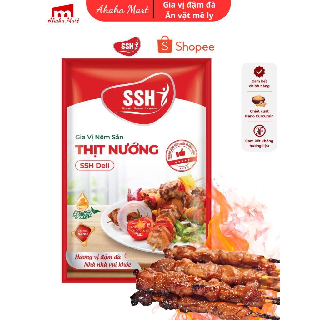 Gia vị nêm sẵn thịt nướng SSH Deli 32g