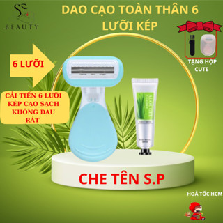 Dao cạo và gel nha đam cạo lông vùng kín Bikini, mặt,nách cho nữ đầu bơ chuyên dụng siêu sạch tái sử dụng nhiều lần