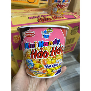 Mì Ly Mini Handy Hảo Hảo Tôm Chua Cay/Bò Sate Ly 47g