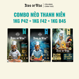  COMBO MÈO THANH NIÊN Bite of Wild mới không chứa ngũ cốc thúc đẩy tiêu hóa cho mèo mọi lứa tuổi 