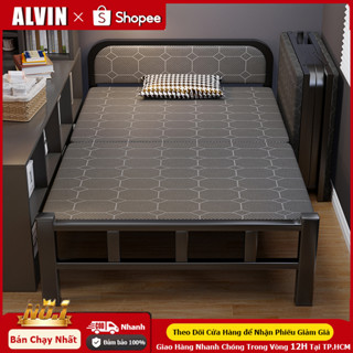 ALVIN 1.9m Giường Gấp Gọn giường gấp gọn văn phòng,xếp khung thép chắc chắn giường xếp đa năng