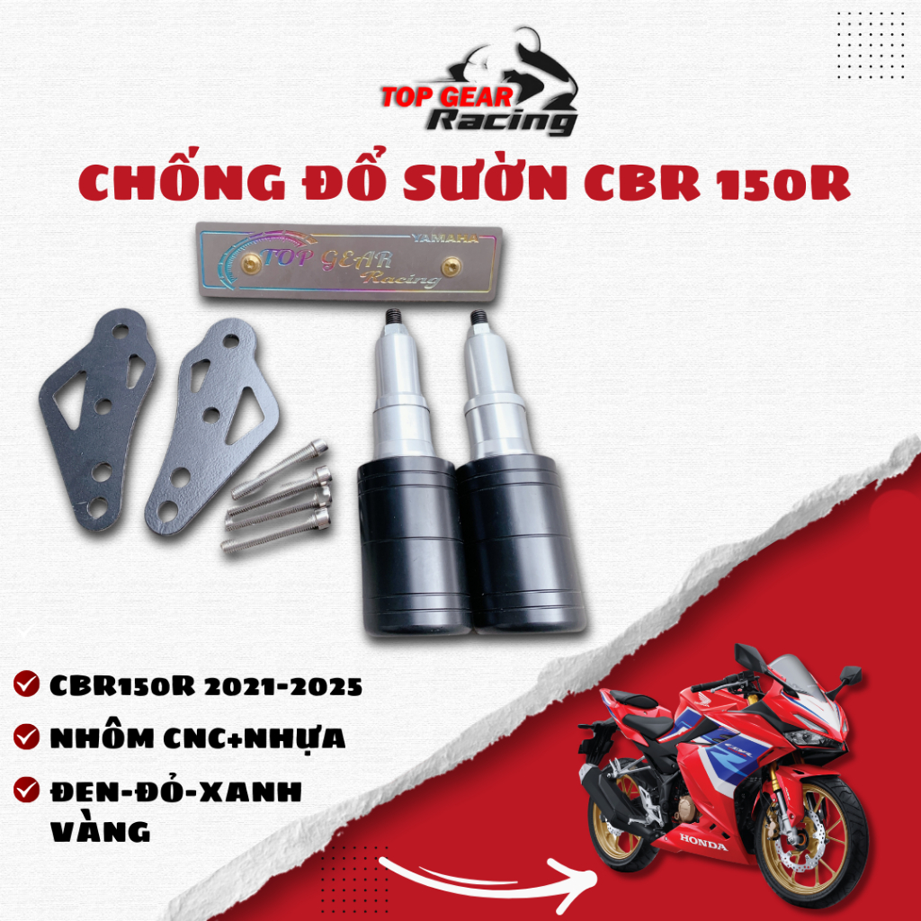 Chống Đổ Sườn CBR 150r CBR150r 2021 2025 <TOPGEAR>