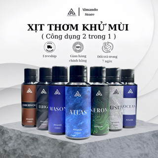 Body mist nam Almando, Xịt thơm khử mùi toàn thân nước hoa chính hãng 150ml