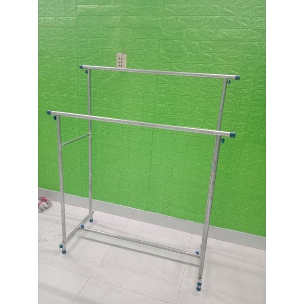 Sào phơi đồ đôi inox 2 thanh treo lắp ráp