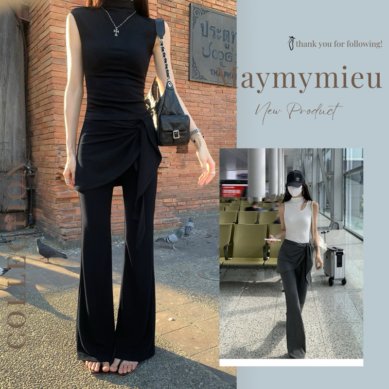 (maymymieu -order) quần dài thắt đai nhà MULVAN CHÍNH HÃNG