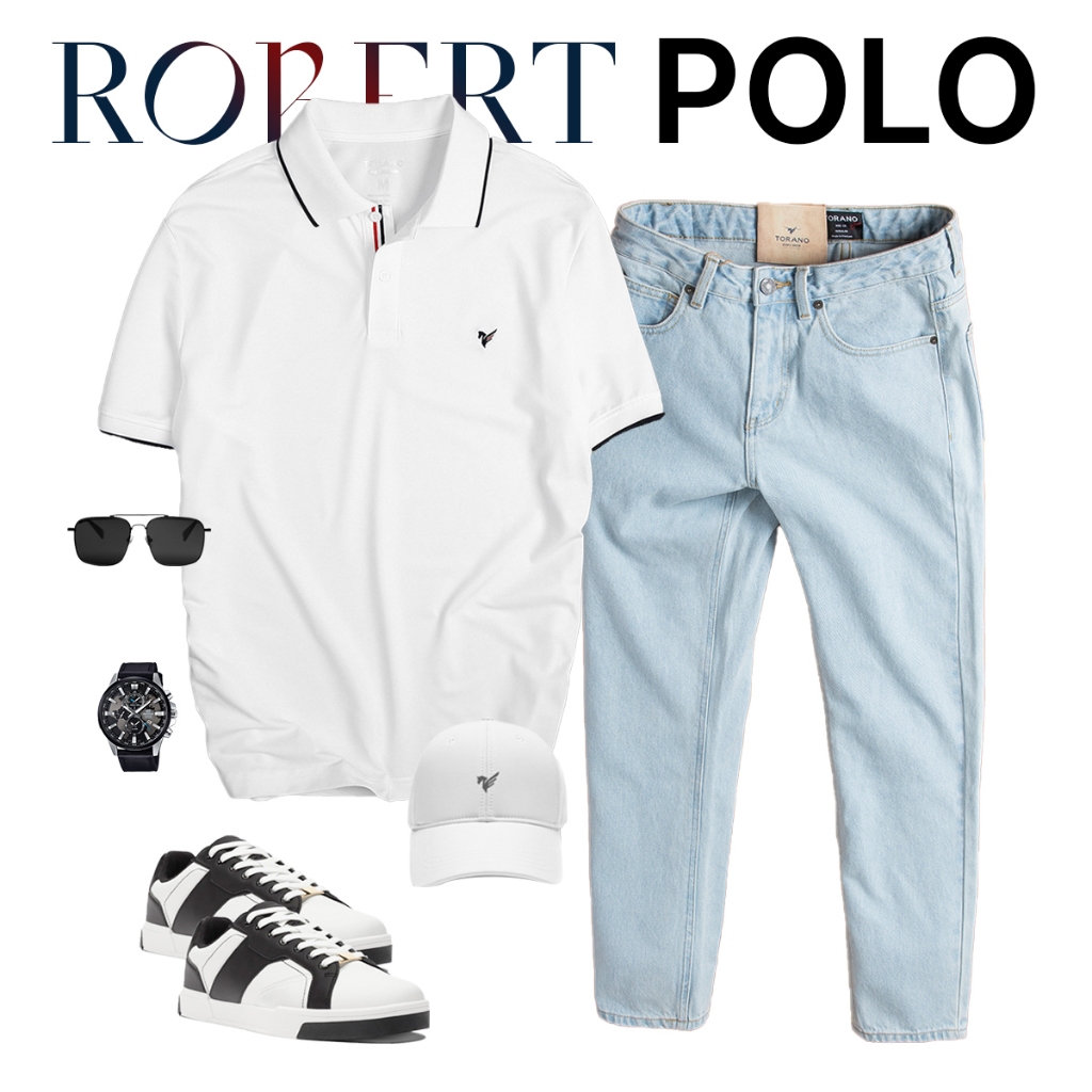 Áo polo nam TORANO ROBERT POLO vải thế hệ mới, có cổ, nhiều màu, thoáng khí ,thanh lịch, sang trọng GSTP048 | BigBuy360 - bigbuy360.vn