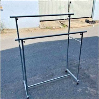 Sào phơi đồ đôi inox 2 thanh treo lắp ráp