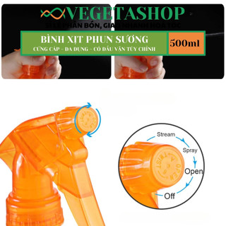 BÌNH XỊT PHUN SƯƠNG 500ml  - VEGETASHOP