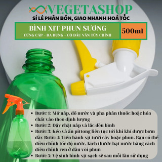 BÌNH XỊT PHUN SƯƠNG 500ml  - VEGETASHOP