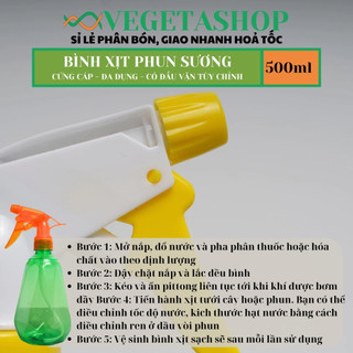 BÌNH XỊT PHUN SƯƠNG 500ml  - VEGETASHOP