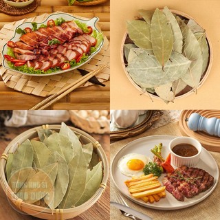 Lá nguyệt quế 50g, lá thơm bay leaf, gia vị nấu ăn, trang trí, xông nhà, khử mùi, tốt cho tiêu hóa