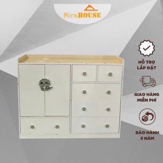 Tủ Nhựa Đài Loan Cho Bé - tủ cho trẻ em MIRA HOUSE cao 97cm ngang 1m3 sâu 40cm
