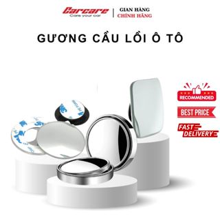 Cặp gương cầu lồi ô tô xóa điểm mù, gương lồi ô tô thủy tinh tráng bạc cao cấp