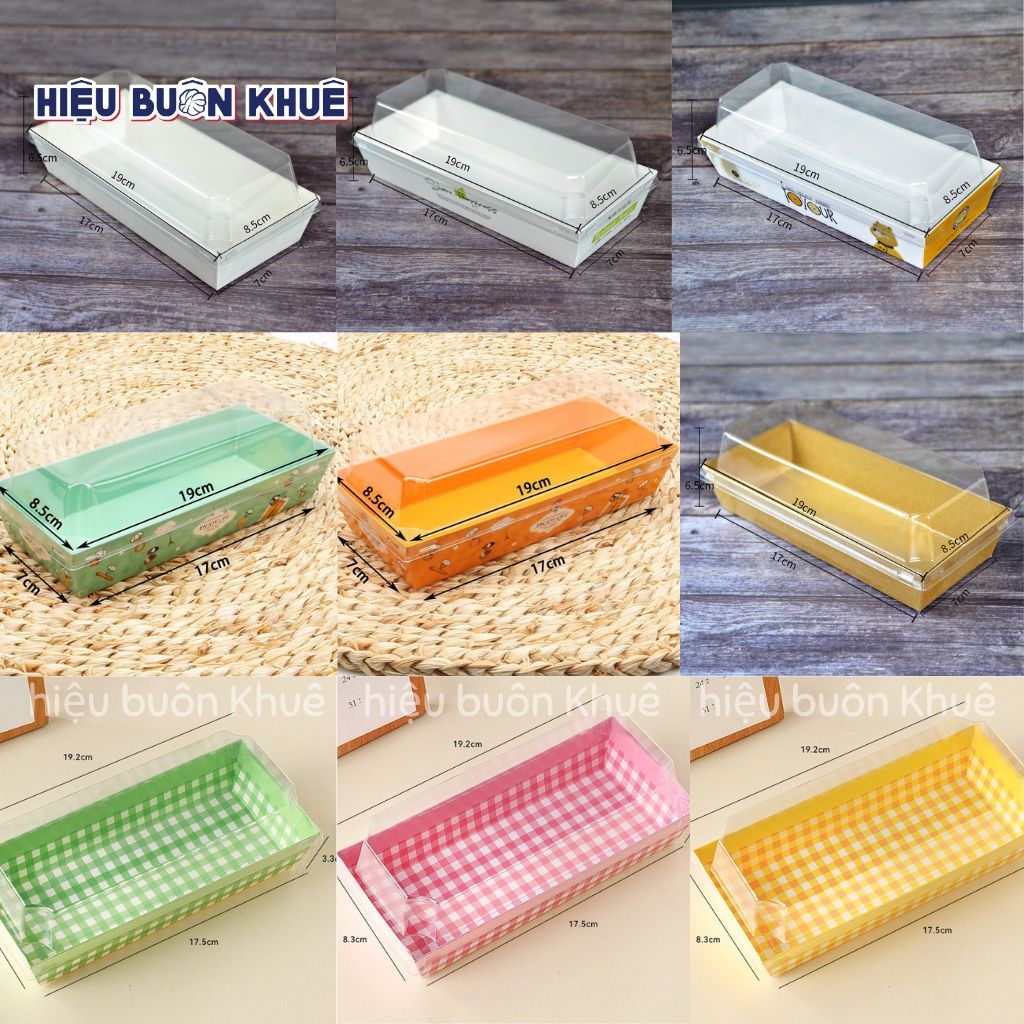 50 Hộp Giấy Đựng Bánh Bông Lan Kem Tuyết, Bông Lan Trứng Muối, Bánh Custard, Mochi, Bánh Ngọt (E1985