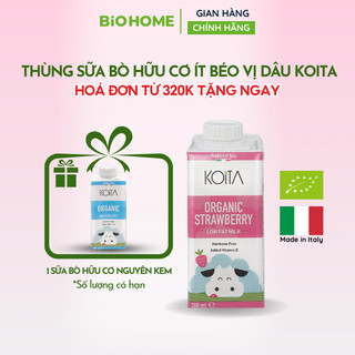 Sữa tươi hữu cơ vị dâu Koita - 200ml