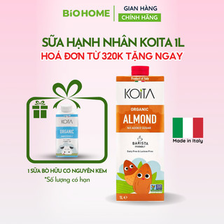 Sữa tươi hữu cơ vị hạnh nhân Koita - 1 Lit