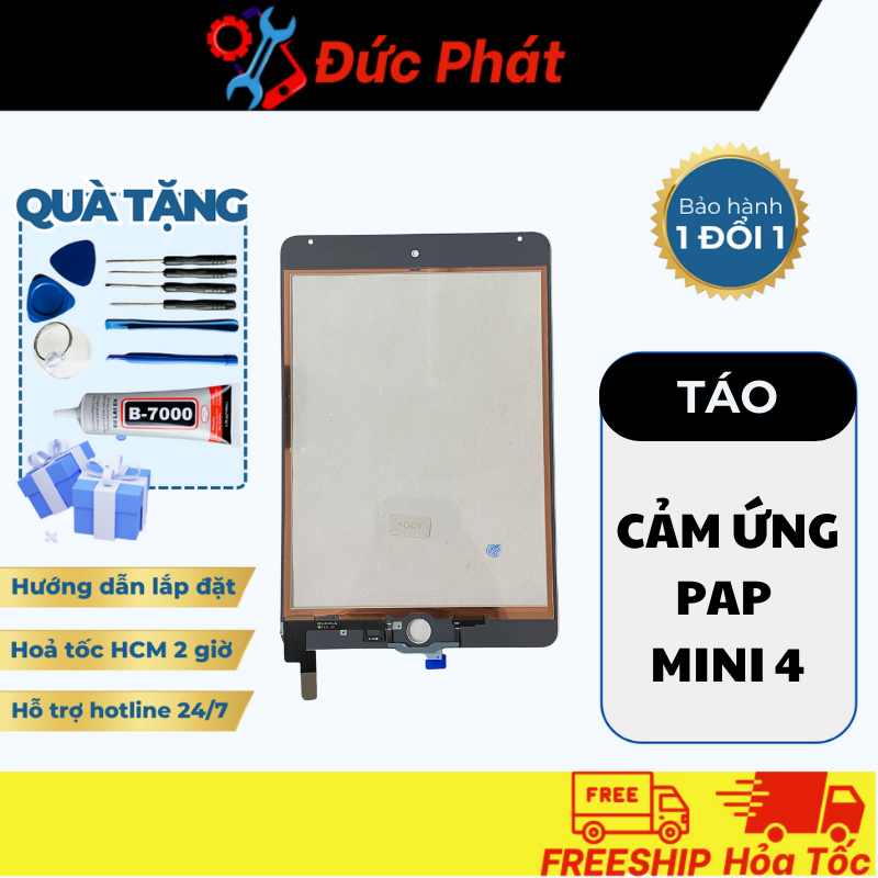 Cảm ứng của nhà táo dành cho pap mini 4 ( A1538/A1550/2015 ) tặng keo và tool