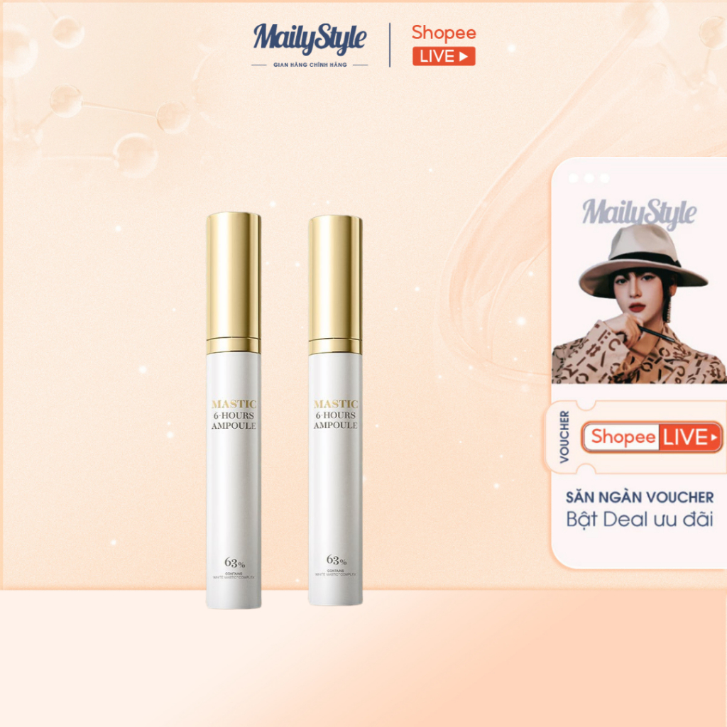 C104_Thanh lăn dưỡng trắng Mastic 6 hours ampoule Mastina