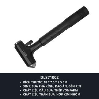 Dụng cụ sinh tồn, thoát hiểm Baseus Sharp Tool Safety Hammer (tích hợp dao cắt và phá kính)