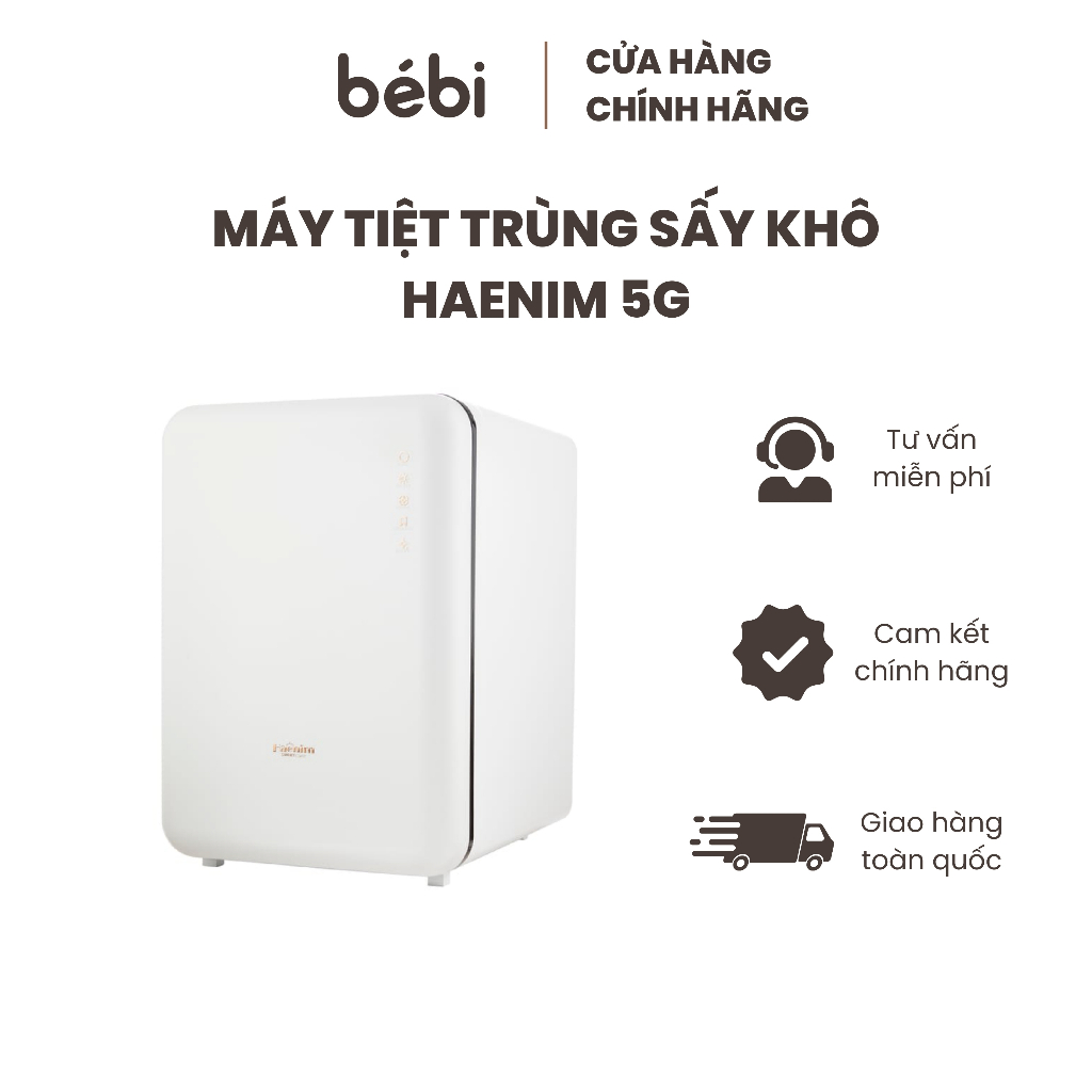 [Hàng Chính Hãng] Máy Tiệt Trùng Sấy Khô Haenim UV LED 5G Smart Flex I Diệt Khuẩn 99.9% I Công Nghệ 