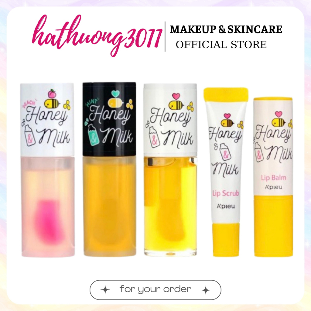 Son Dưỡng Môi Apieu Honey & Milk Lip Oil