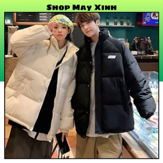 Áo Phao Béo Nam Nữ-Logo CN dáng hàn quốc,Hàng quảng châu loại 1 có 3 lớp dày dặn