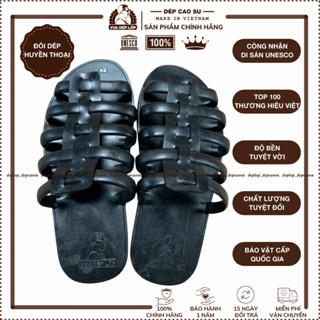 Dép cao su 5 quai dép rọ, dép lốp nam nữ cao cấp được làm thủ công thương hiệu deplop_official