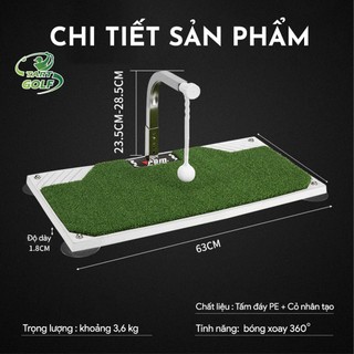 THẢM TẬP SWING 360 ĐỘ TRỤC ĐỨNG – TẬP GOLF CHUYÊN NGHIỆP NGAY TẠI NHÀ