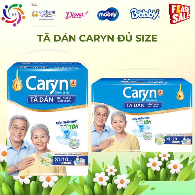 Tã dán người lớn Caryn size XL10/XL20( Mẹ và bé T&H)