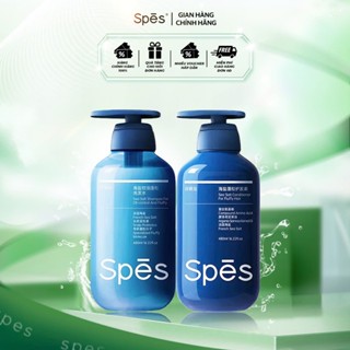 Cặp dầu gội dầu xả SPES Muối biển Địa Trung Hải giúp kiềm dầu, bồng bềnh tóc, chống rụng tóc 480ml