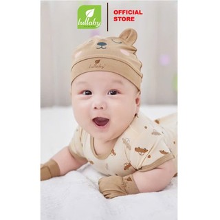 Mũ sơ sinh chất sợi tre mềm mát co giãn Lullaby