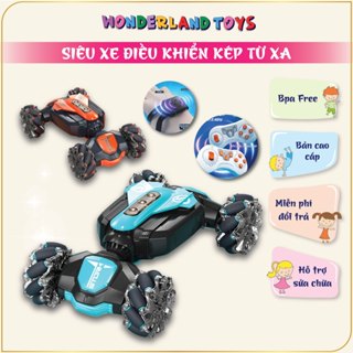【SIÊU XE 360  Xe Drift Điều Khiển Từ Xa - Xoay 360° Với Bánh Mecanum & Đèn LED
