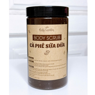 [HŨ 1KG] Tẩy Tế Bào Chết Body CÀ PHÊ SỮA DỪA