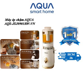 Máy ép chậm AQUA JSJ0901RW-VN 900ml, ép nguyên quả trái cây, vắt kiệt bã giữ trọn hương vị
