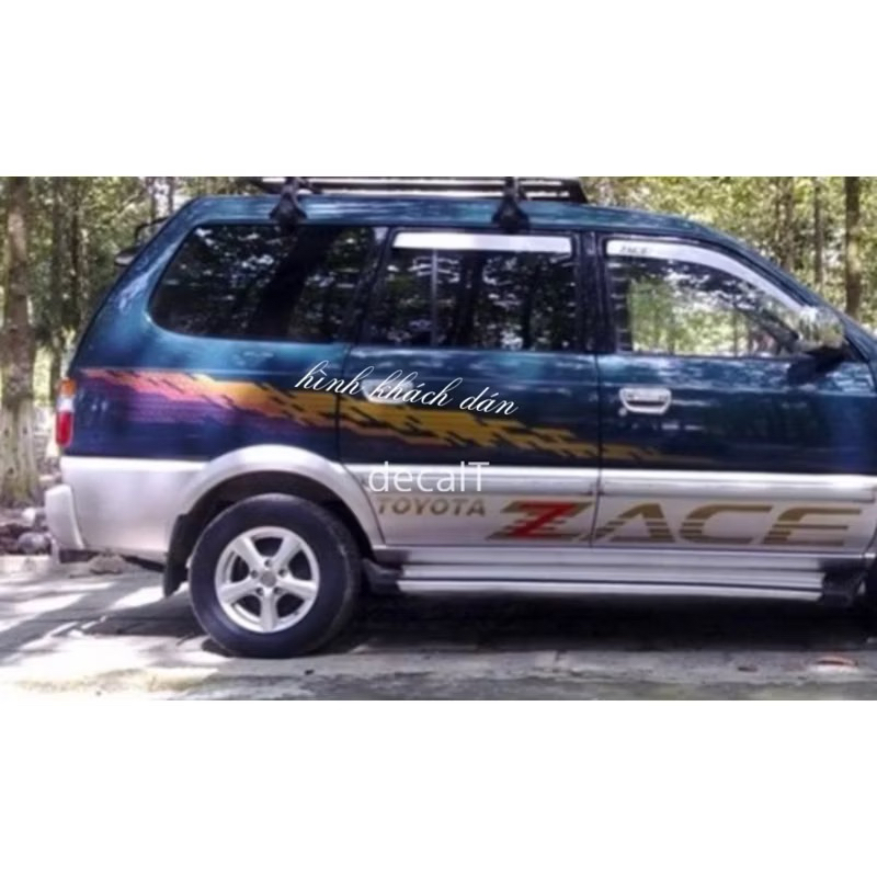 Tem Dán Sườn Xe Zace GL 2003 2004 2005, Zace Surf. Tem Dán Sườn Xe zace gl, zace surf