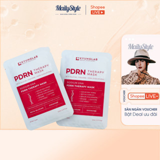 E52_ Mặt nạ PDRN Therapy Mask dưỡng ẩm, phục hồi cho da Kyung Lab Bảng thành phần các tinh chất vàng