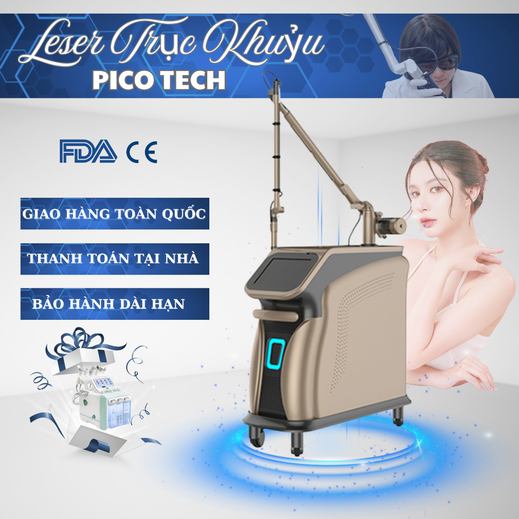 Máy Laser | Pico Tech | Trục Khuỷu | Xóa Xăm | Xóa Nám |Tàn Nhang