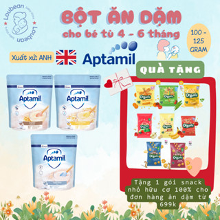 Date mới 12/2025 - 2026 Bột ăn dặm Aptamil nội địa Anh cho bé từ 4-6 tháng Loubean