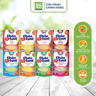 Combo 8 Gói Cháo Tươi SG Food 240g Cho Bé Ăn Dặm 7m