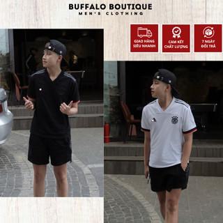 Bộ Quần Áo Nam A Diii Đát Tuyển Đức Phối Cổ V Siêu Đẹp - Bộ Quần Áo Nam Nữ A Dát Phối 3 Sọc Vai Cao Cấp