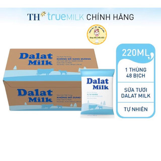  Sữa bịch Đà Lạt Milk Không Đường { nguyên chất }  Rẻ vô địch   