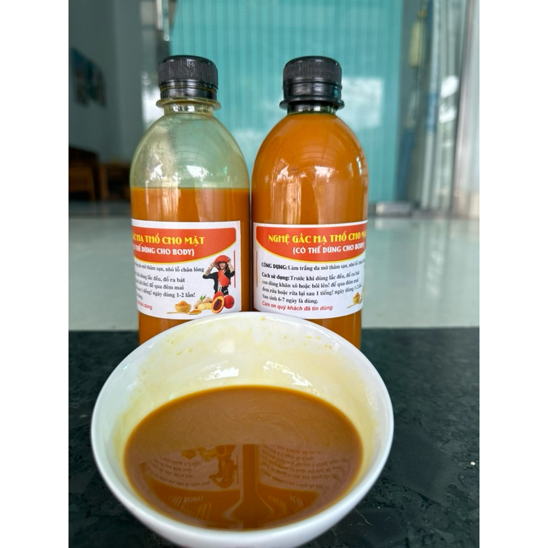 cốt nghệ gấc hạ thổ cho mặt