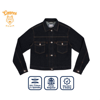 Áo Khoác Jeans/Denim Nữ Type II 12.5Oz - onewashed selvedge denim, dáng regular, màu xanh indigo - Copper Denim