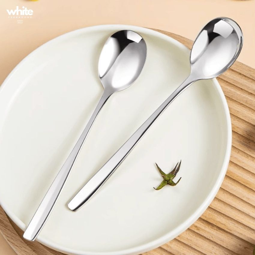 Thìa muỗng inox 304 FEEKA cán dài cao cấp, muỗng thìa inox 304 cao cấp cán dài