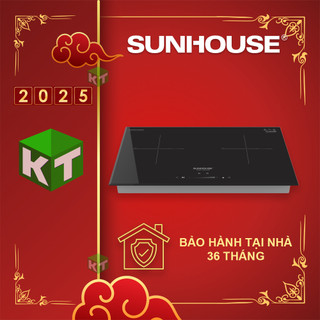 Bếp đôi điện từ sunhouse shb di02 - bảo hành tại nhà 36 tháng