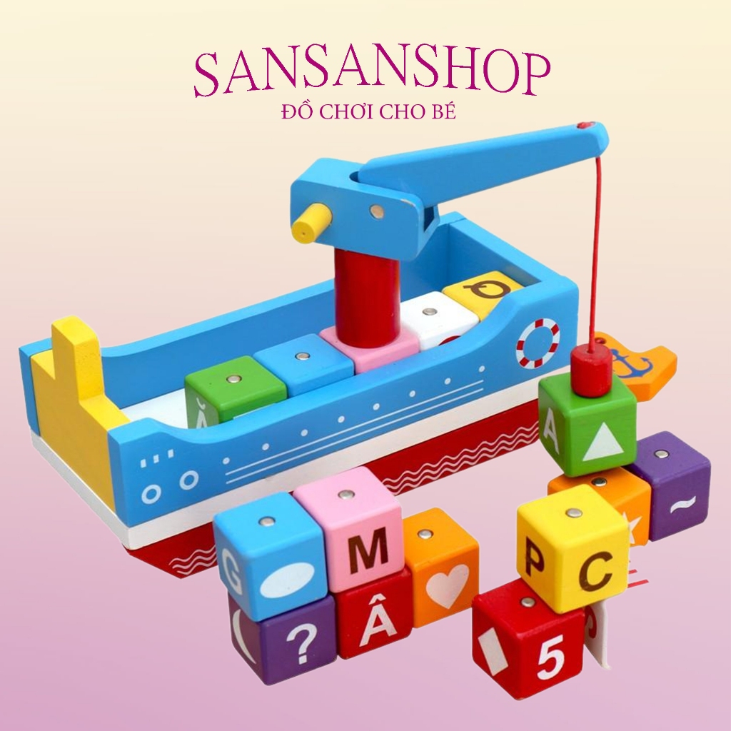 Thuyền tri thức Đồ chơi gỗ Winwintoys