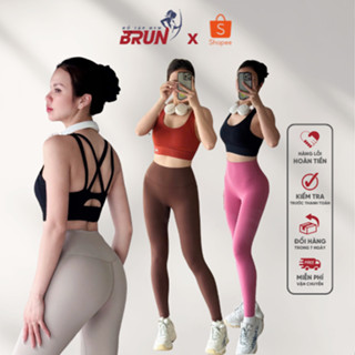 Set Mix BULU - Bộ Quần Áo Thể Thao Chất Thun Lạnh Cao Cấp - Gym, Đạp Xe, Yoga, Pilates Chạy Bộ. BRUN